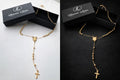 Colier Rozaliu Religios pentru Femei – Lanț Minimalist cu Finisaj Gold-Plated