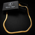 Lanț Auriu Snake – Colier Streetwear Minimal pentru Bărbați